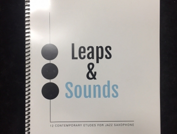 Leaps and Sounds - Etudes for Jazz Saxophone by Adam Larson -  Printed Book New Old Stock Printed Book