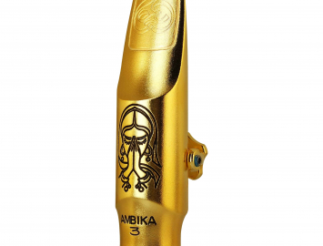 New Ambika 4 Metal Gold Plated 7* Mouthpiece for Tenor Saxophone by Theo Wanne