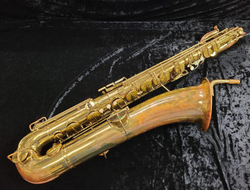 Vintage Buescher True-Tone Baritone Sax in Gold Lacquer #235397 - Repair Tech Special