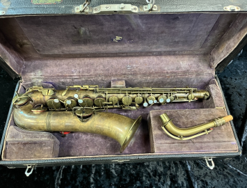 Vintage Conn New Wonder I C-Melody Sax – Raw Brass, Serial Number 138086