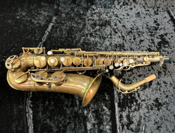 Vintage Selmer Paris Mark VI Alto Saxophone – Custom Raw Brass, Serial #116523