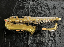 Buescher Aristocrat/Early Bundy Alto Saxophone in Gold Lacquer, Serial #421968
