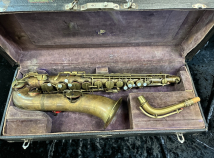 Vintage Conn New Wonder I C-Melody Sax – Raw Brass, Serial Number 138086