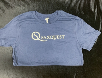 Saxquest Logo T-shirt in Blue