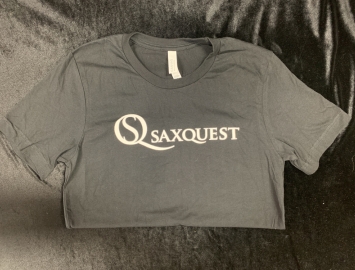 Saxquest Logo T-shirt in Black