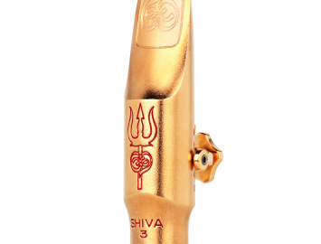 New SHIVA 3 Metal Gold Plated 8 Mouthpiece for Tenor Saxophone by Theo Wanne