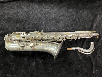 Vintage Pierret 'Super Artiste' Tenor Saxophone in Silver Plate