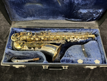 LOW PRICE Late Vintage King Super 20 Silver Sonic Alto Sax - Serial # 655165