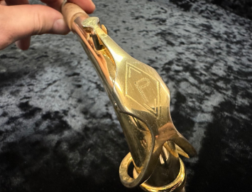 Peter Ponzol Neck for Alto Sax in Gold Plate