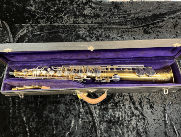 WOW! Vintage Buescher Straight Alto Sax in Custom Gold/Silver Plate - Serial # 208877