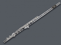 New Tomasi 10-GRB Silver Plated Open Hole Flute with Sterling Headjoint, Grenadilla Lip Plate
