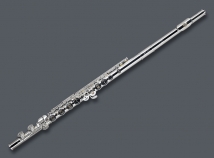 New Tomasi 10-GOB Silver Plated Open Hole Flute with Sterling Headjoint, Gold Riser