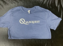 Saxquest Logo T-shirt in Blue