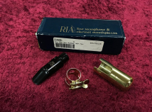 NEW OLD STOCK RIA Italy 9* Hard Rubber Mouthpiece for Soprano Sax - 0.104 inch/2.64 mm