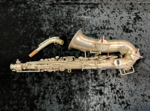 Late Vintage Buescher True Tone Alto Sax w/ Front F, Original Silver - Serial # 225939